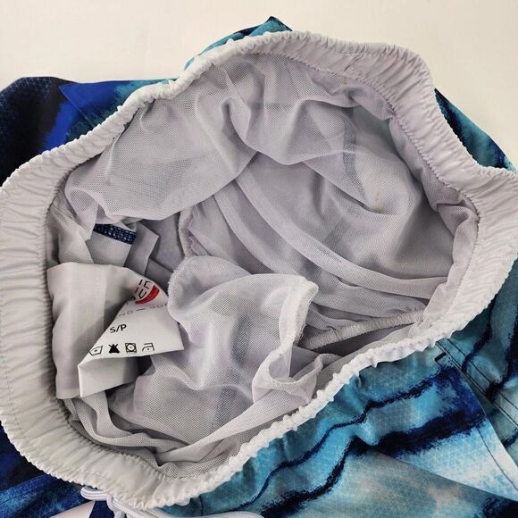 Spyder Men's Standard 7" Tie-dye Volley Swim Trunks Size Small Blue Shorts - Picture 8 of 11